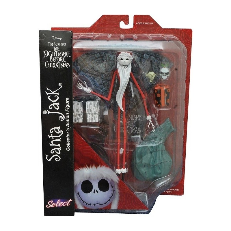 Nightmare Before Christmas Series 2 Santa Jack Skellington Action Figure